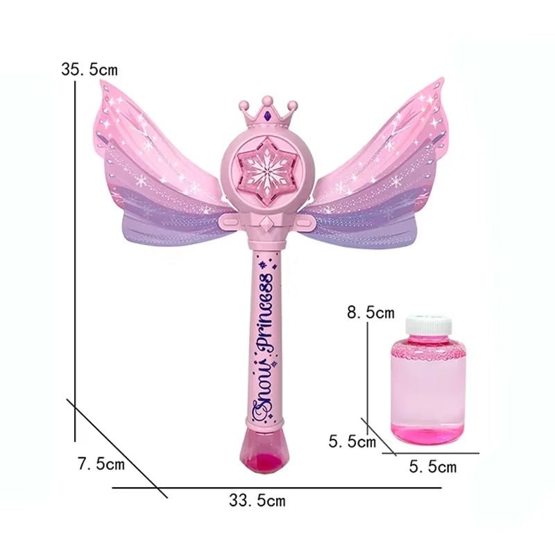 Bubble Wand for Toddlers Bubble Machine Girls Boys Electric heart-shaped Bubble Wand Bubble Maker Bubble Blower Toys Kids Gifts