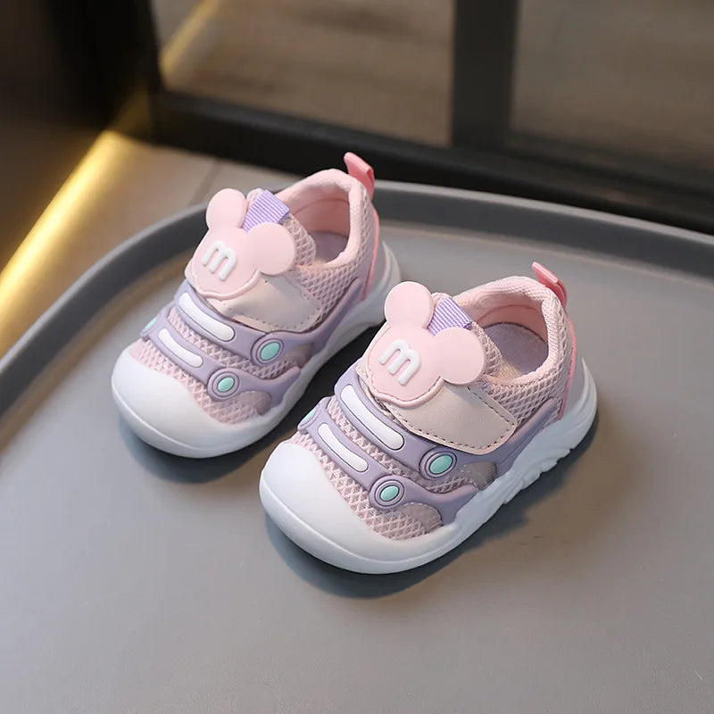 Baby Sneakers Spring Autumn Infant Shoes Soft Breathable Newborn First Walkers Baby Boy Girl Outdoor Flexible Walking Shoes