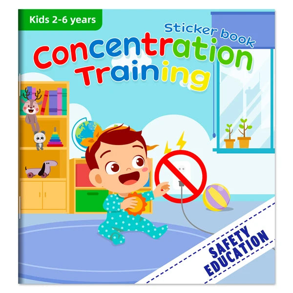 Montessori Toys Cartoon Sticker Books Focus on Potential Development Education Sticker Toys for Children 3-6Y