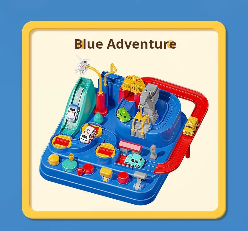 Racing Rail Car Model Educational Toys Children Track Adventure Game Brain Mechanical Interactive Train Animals Space Rocket Toy