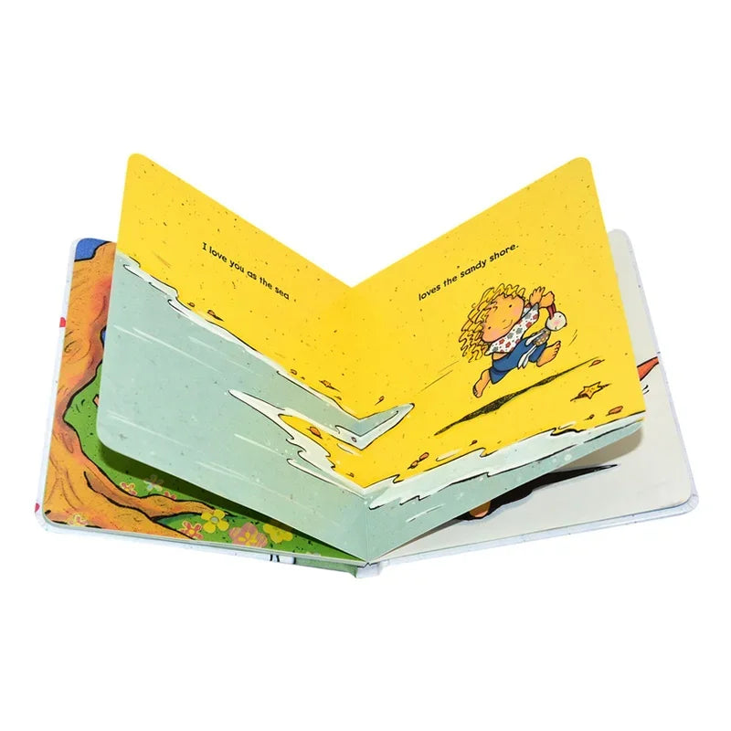 Kids English Picture Cardboard Book Emotions & Feelings Enlightenment Leaning Bedtime Story for Children Montessori Teaching Aid