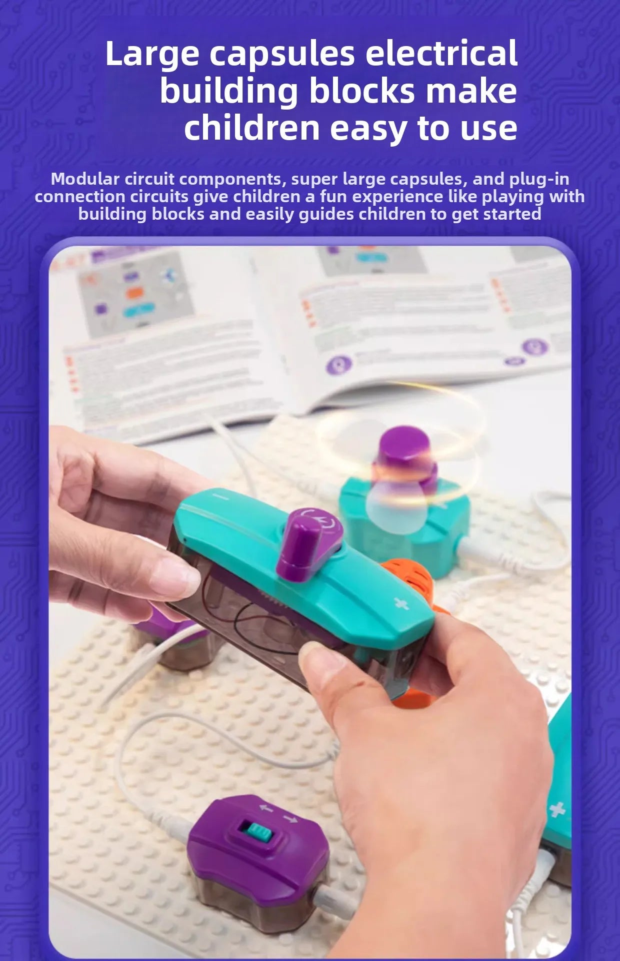 Circuit Experiment Building Blocks Toy Assembly Science Experiment Set Physics Enlightenment Wholesale DIY Science Education Ass