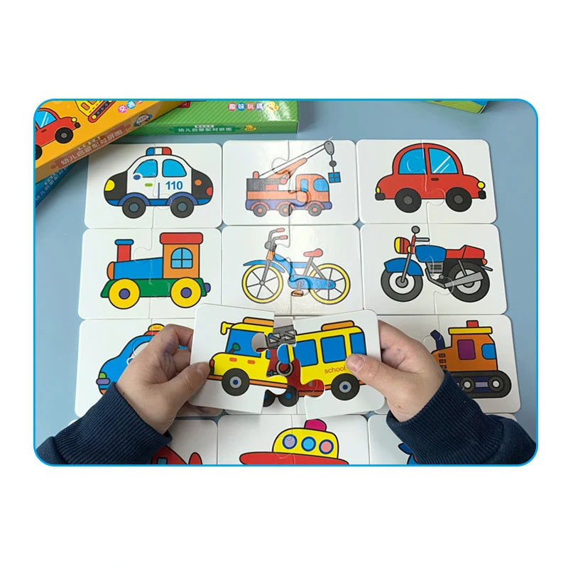 Montessori Cards Educational Toys for Children Learning Educational Puzzles Develop Cognitive Games for Babies Kids Baby Novel