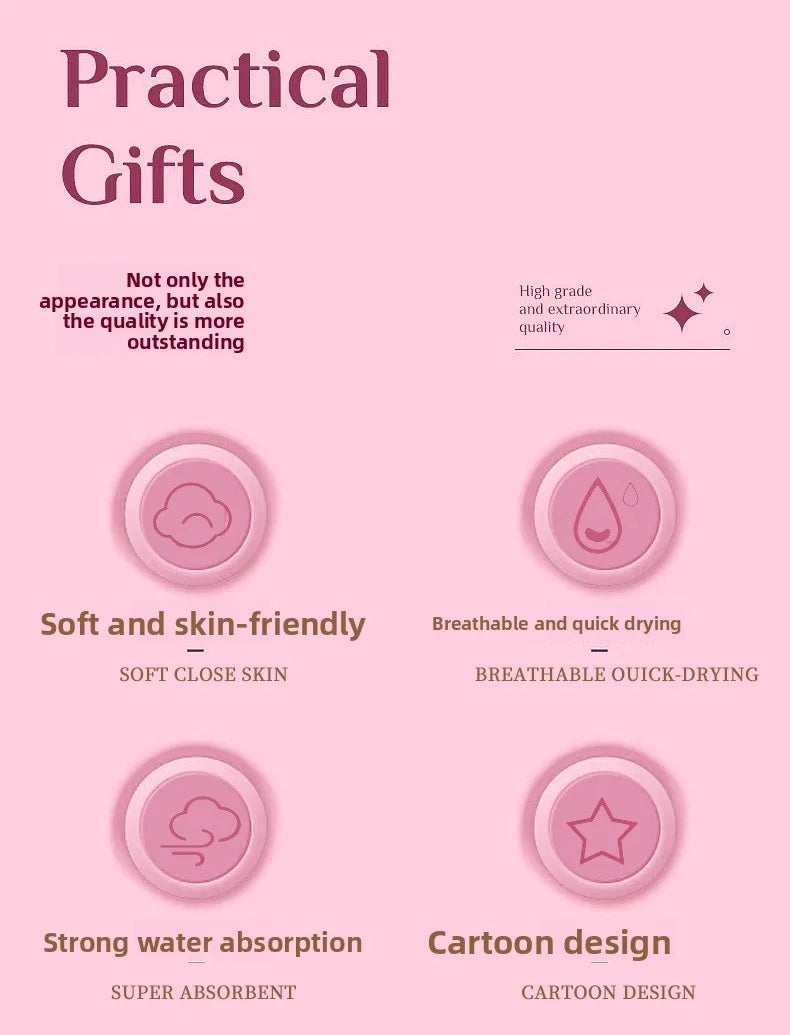 Cartoon Animal Hooded Bath Towel for Kids Coral Fleece Super Absorbent Non Shedding Bathrobe Cape for Toddler Baby