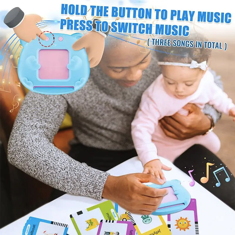 Learning English Flash Cards Machine Electronic Audio Book Toy Montessori Educational Toy for Children Christmas Gift 2026 New