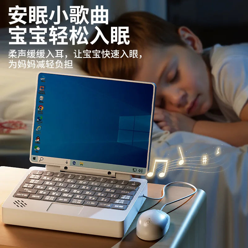 Children Multifunctional Early Education Notebook Enlightenment Learning Boy Girl Puzzle Thinking Training Toy Gifts Can Drawing