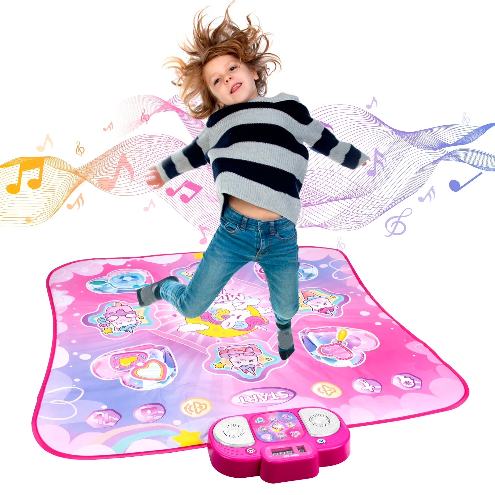 Dancing Blanket Kids Electronic Dance Mat Double Players Mode with 9 Levels Kid Floor Music Blanket Educational Toys Xmas Gifts
