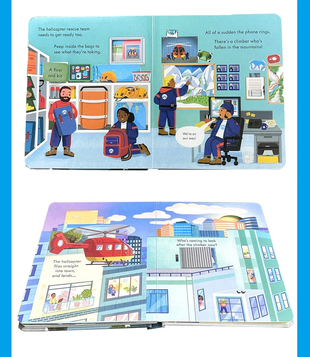 Usborne Peep Inside How Works Series Scientific Knowledge Learning Picture Book in English Daily Bedtime Reading Book