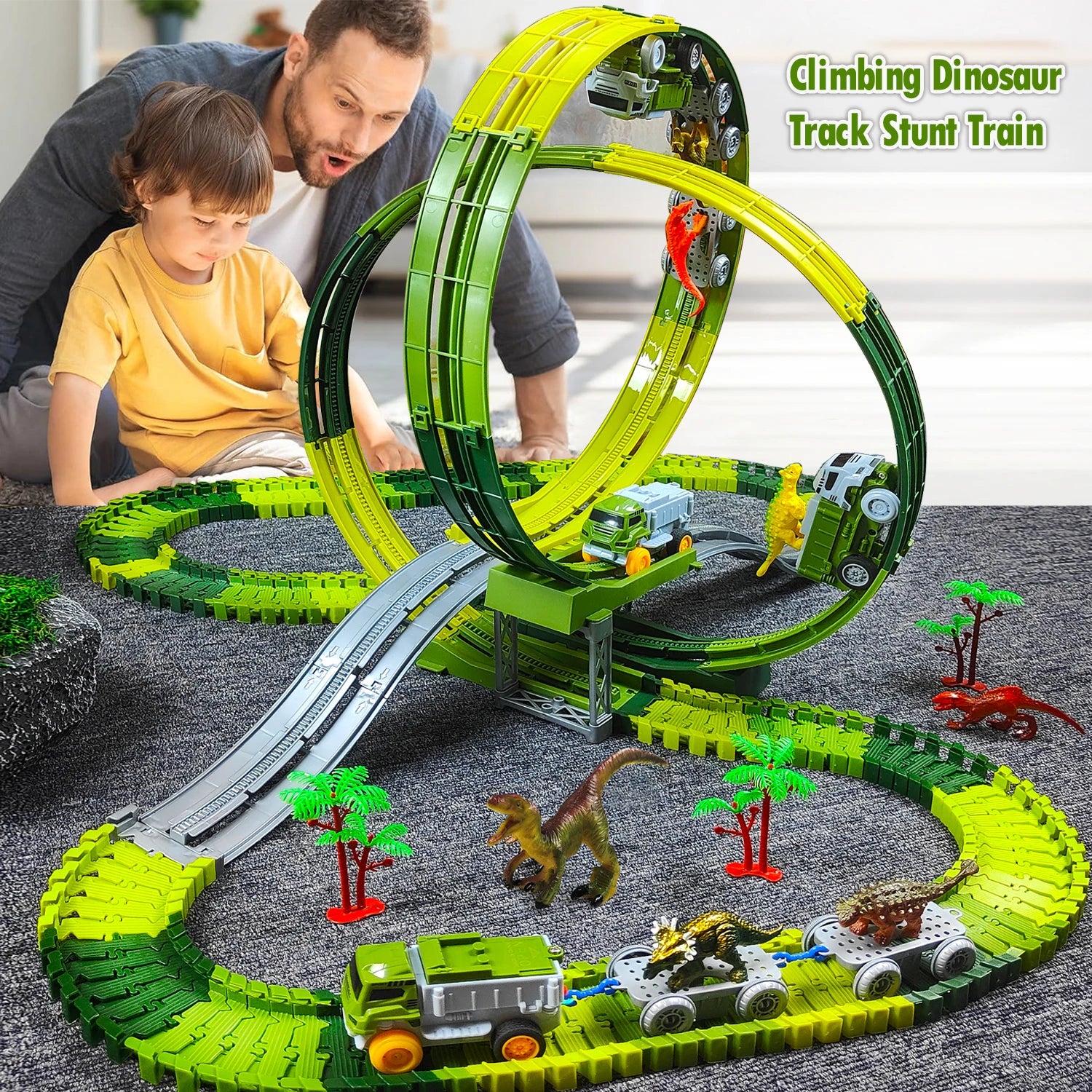 Space Track Toys Magic Climbing electric Engineering Race Car Toy  Bendable Flexible Race track Cars Train Toy For Kid Gift