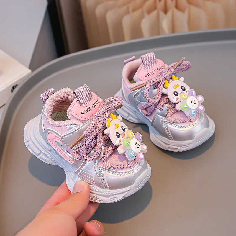 Cute Child Sneaker 2025 Autumn New Baby Shoe Comfort Kid Shoe Breathable Kid Running Shoes Fashion Girl Sneaker Gril Shoes Tenis