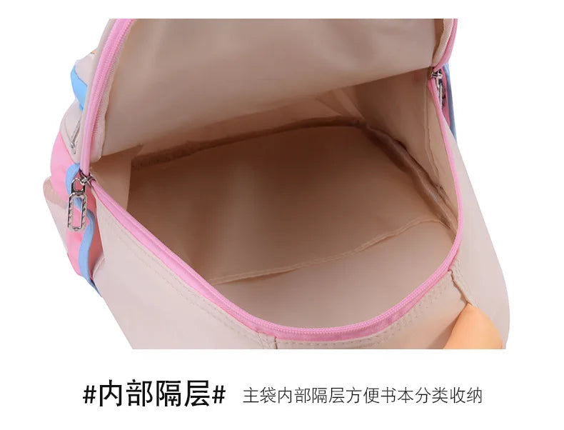 Cute School Bag for Girls Adorable Cartoon Bear Backpack Toddler Kids Backpack Lightweight Kindergarten Boys Children's Bag Gift