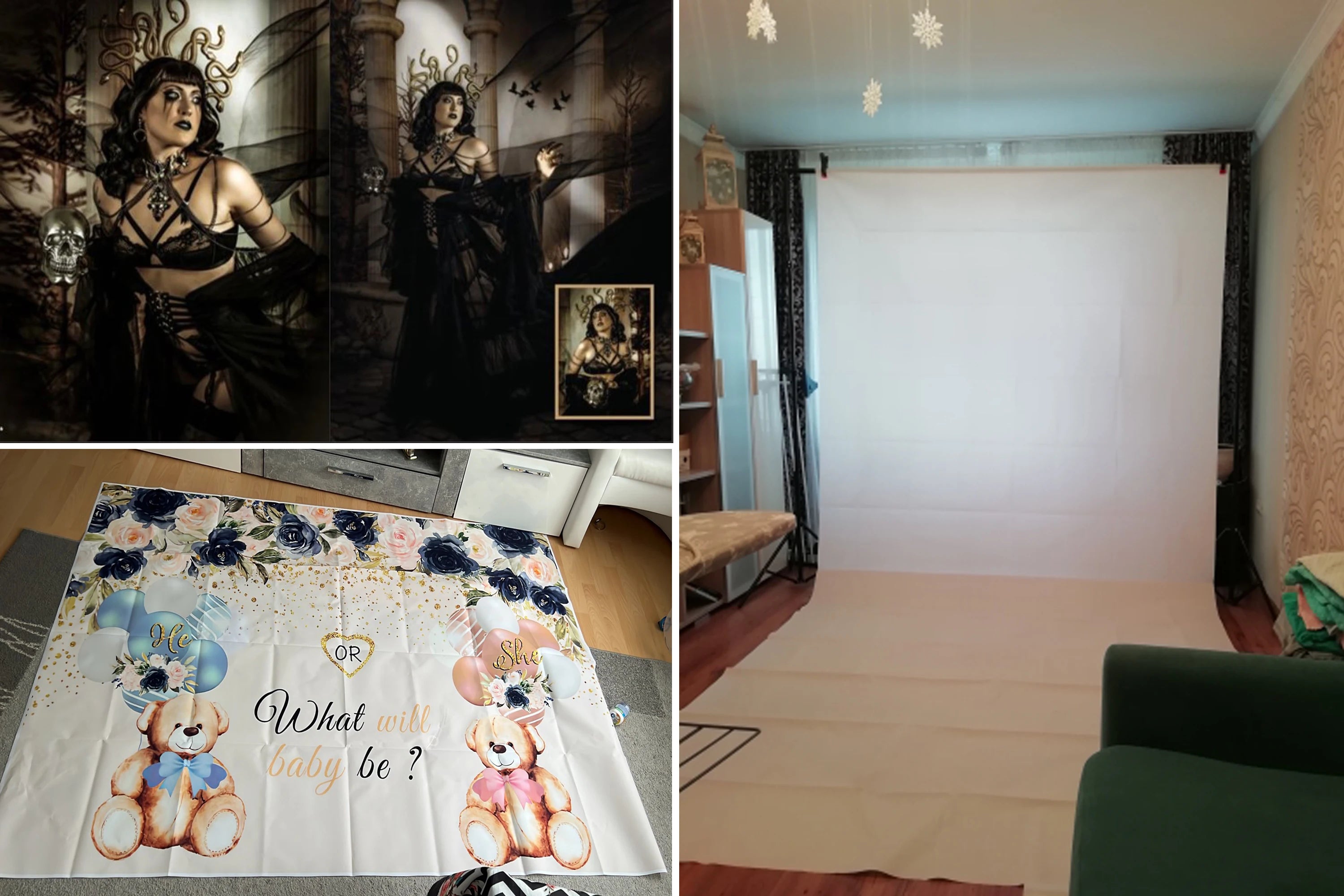 Fishing Themed Birthday Party Decoration Photography Backdrop, Children's and Adults' Birthday Party Banner Photography Backdrop