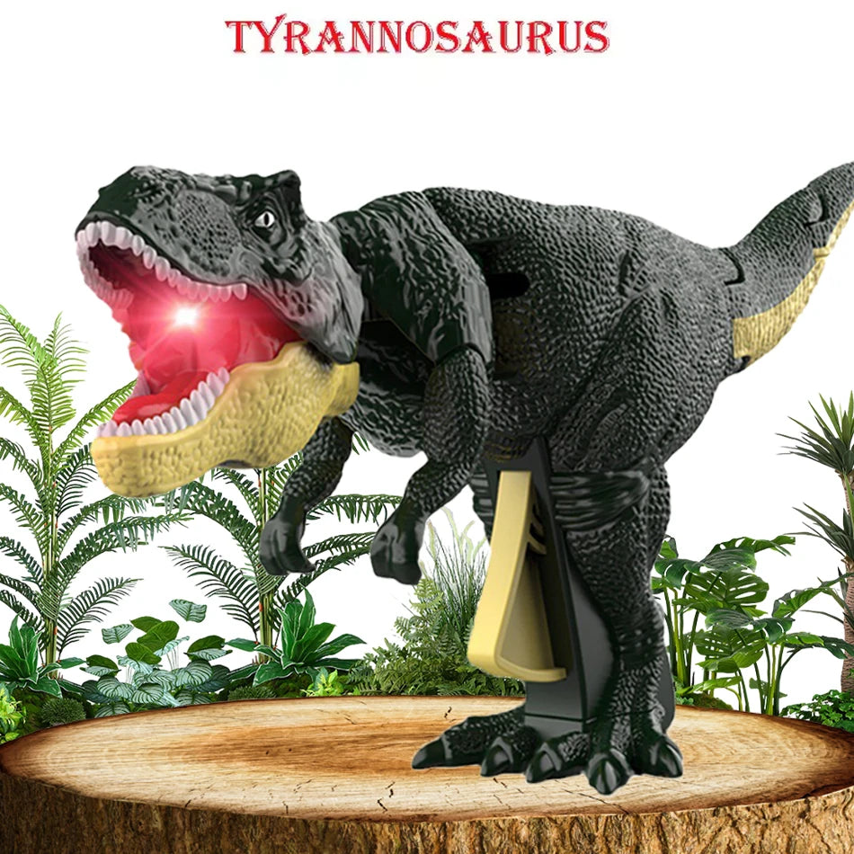 Children's Dinosaur Fidget Toy Decompression Telescopic Spring Swing Creative Battery-Free Swing Toy Christmas Gift for Kids