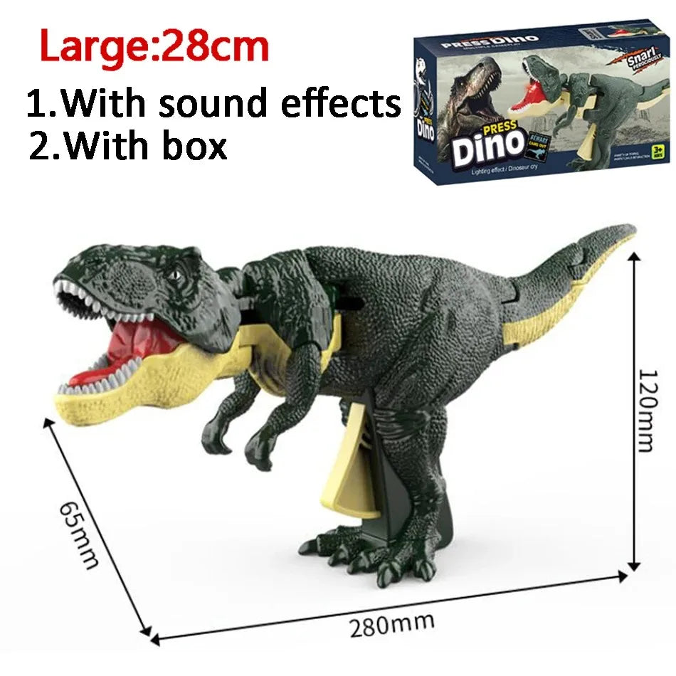 Children's Dinosaur Fidget Toy Decompression Telescopic Spring Swing Creative Battery-Free Swing Toy Christmas Gift for Kids