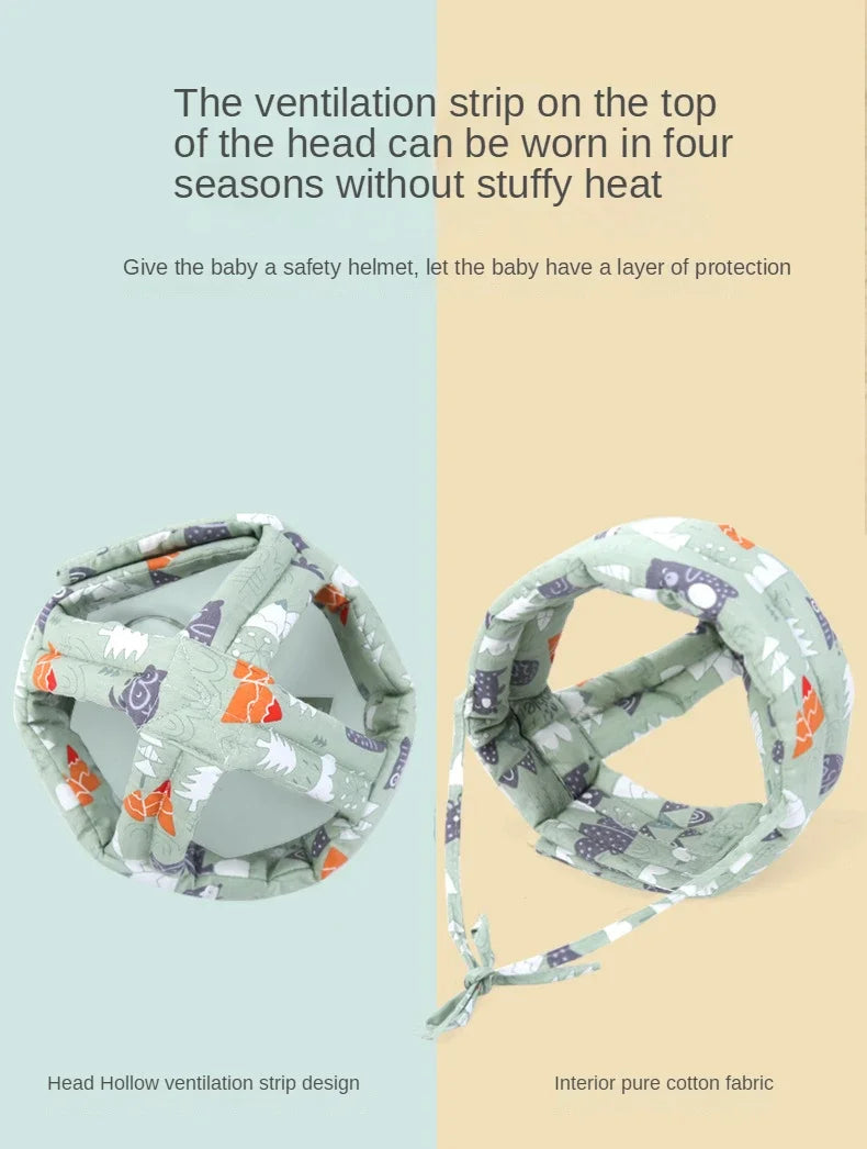 Anti-collision Protective Hat Baby Safety Helmet Soft Comfortable Head Security & Protection Adjustable Hats Baby Toddler Cap