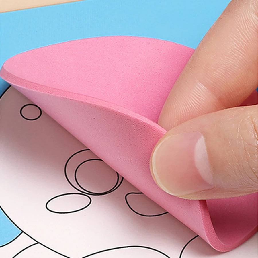 6pcs/set 3D EVA Foam Sticker DIY Cartoon Princess Animal Puzzle for Children Kids Multi-patterns Styles Toys for Children Gift