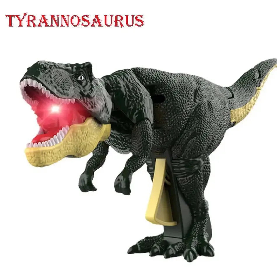 Children's Dinosaur Fidget Toy Decompression Telescopic Spring Swing Creative Battery-Free Swing Toy Christmas Gift for Kids