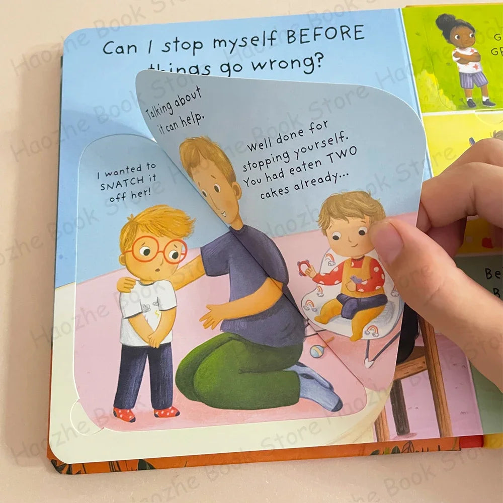 Usborne Lift The Flap Very First Questions & Answers Why Should I Say Sorry ? 3D Flap Picture Books for Kids Baby English Books