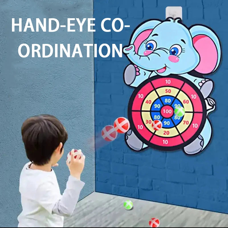 Montessori Dart Board Target Sports Game Toys For Children 4 To 6 Years Old Outdoor Toy Child Indoor Girls Sticky Ball Boys Gift