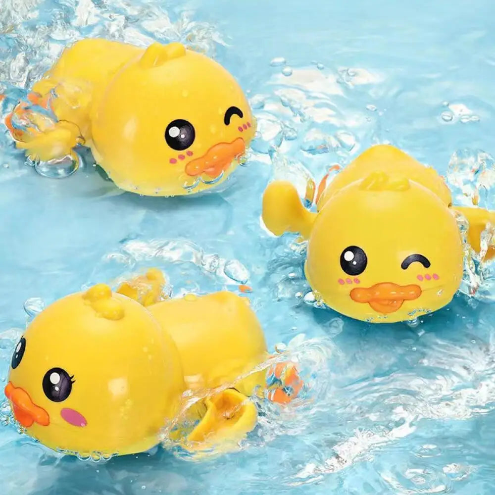 Summer Baby Water Gun Spray Toys Cute Little Yellow Duck Swimming Turtle Whale Pool Beach Classic Clockwork Water Toys