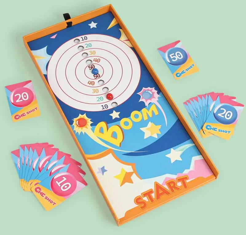 Kids Pinball Machine Board Games Flipper Pinball Battle Table Toy Logical Thinking Brain Teaser Game Party Social Toy Xmas Gift