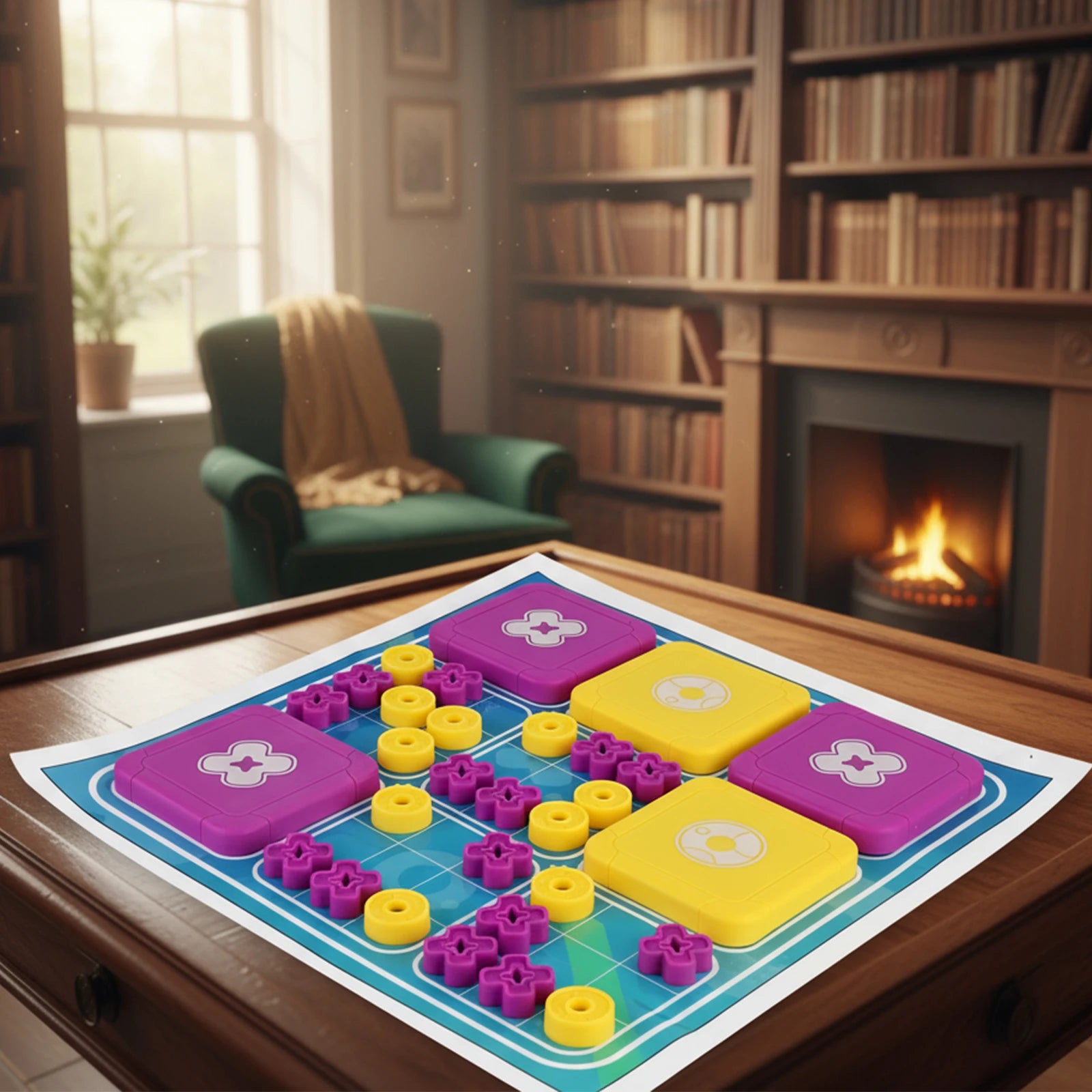 3-in-1 Tic Tac Toe Bolt Game Handheld Puzzle Set Travel-Friendly Great for Christmas Party Games Family Fun Game Night