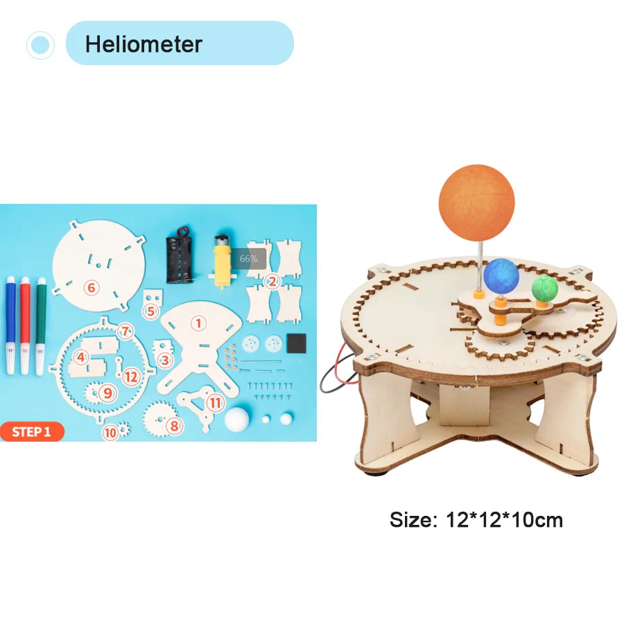 DIY Physical Model Science Experiment Educational Toy Handmade Small Production Assembly Craft Technology Project for School Kid