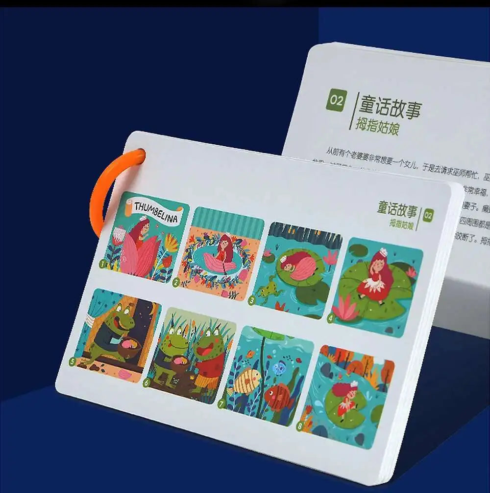 Children's Storybook Torch Projector Kaleidoscope Sky Handrail Galaxy Night Light Up Cartoon Baby Toy For Kids Educational Toys