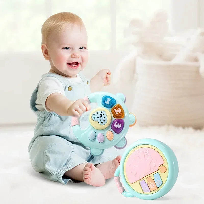 Kids Electronic Music Guitar Toy Multifunction Early Learning Instrument for Children Educational Musical Playset for Ages 3-6