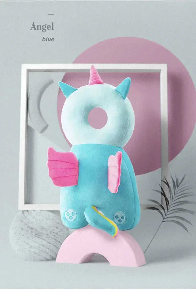 Newborn Headrest Security Pillows Backpack Toddler Baby Head Fall Protection Pad Cushion Cartoon Soft Security Pillows Backpack