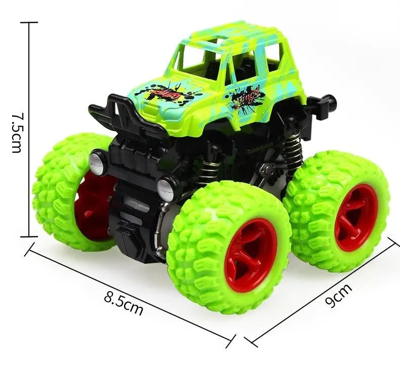 Friction Powered Monster Truck Toys - Push And Go Vehicles for Kids Best Christmas & Birthday Party Gift for Boys And Girls
