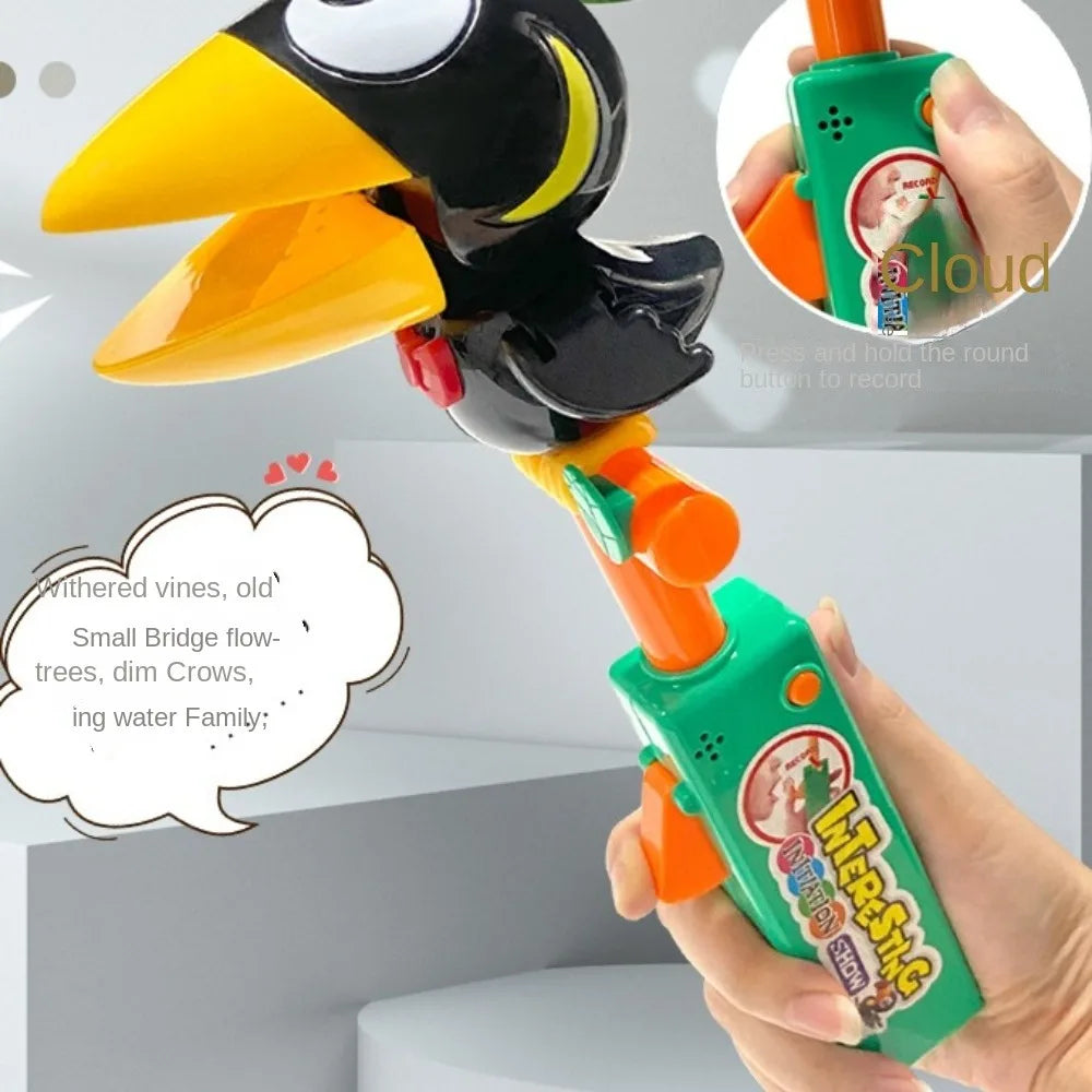 Educational Talking Record Electric Talking Parrot Repeats Imitate Speaking Birds Animal Funny Recording Talking Toys Baby