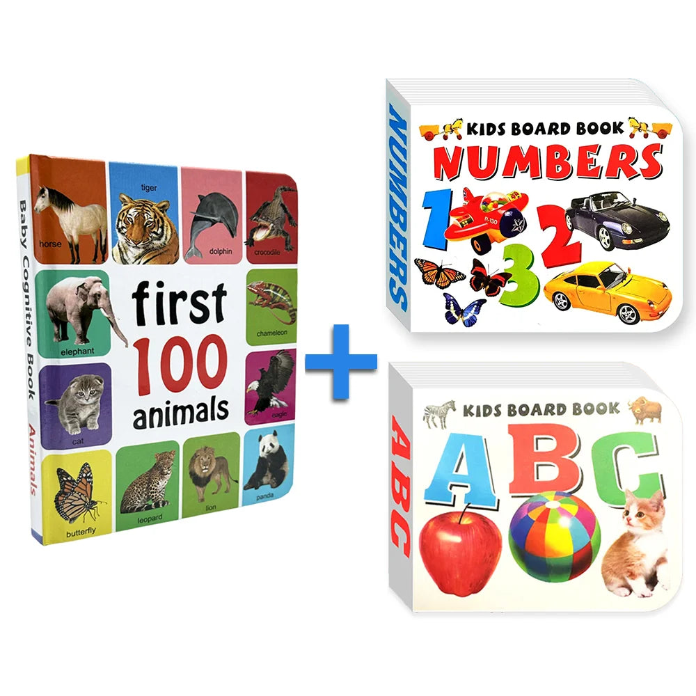 0-2 Years English Children's Cognitive Encyclopedia Enhancing Cognition Children's Early Learning Books Gifts