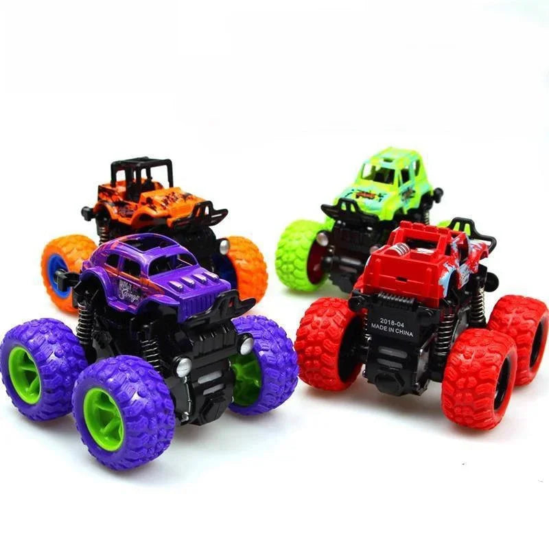Friction Powered Monster Truck Toys - Push And Go Vehicles for Kids Best Christmas & Birthday Party Gift for Boys And Girls