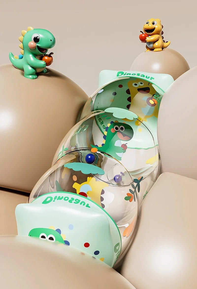 Baby Crawling Roller Montessori Activity Toy with Ball Rattle Games for Babies Development 0 6 12 Months Inflatable Crawling Toy