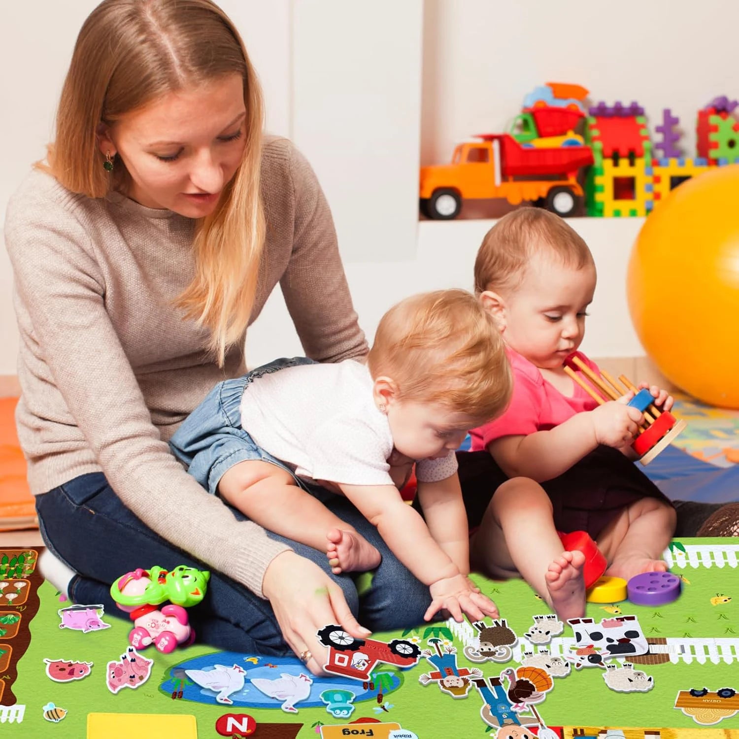  Ocean Felt Story Board Toys Farm Animals Early Learning Storytelling Flannel Board Classroom Educational Interactive Play Kit