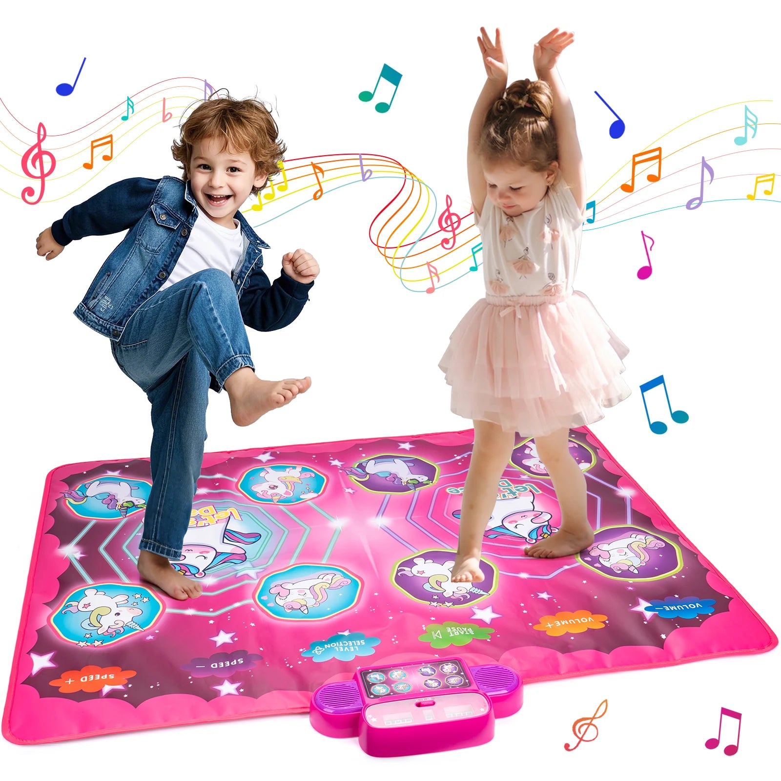 Dancing Blanket Kids Electronic Dance Mat Double Players Mode with 9 Levels Kid Floor Music Blanket Educational Toys Xmas Gifts
