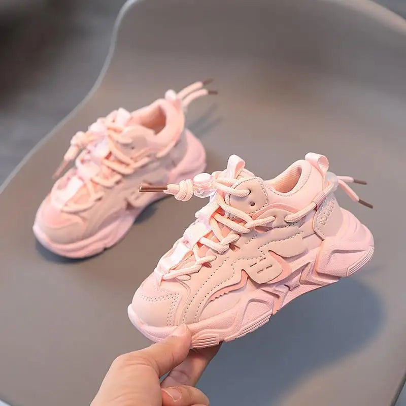 Plush Children Chunky Sneakers Waterproof Boys Sports Shoes Comfortale Arch Support Girls Running Child Footwear