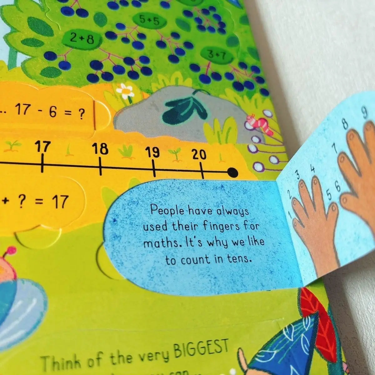 Usborne Look inside Maths Uncover the Secrets of Mathematics Children's STEM Cardboard Flip Flip Science Picture Book