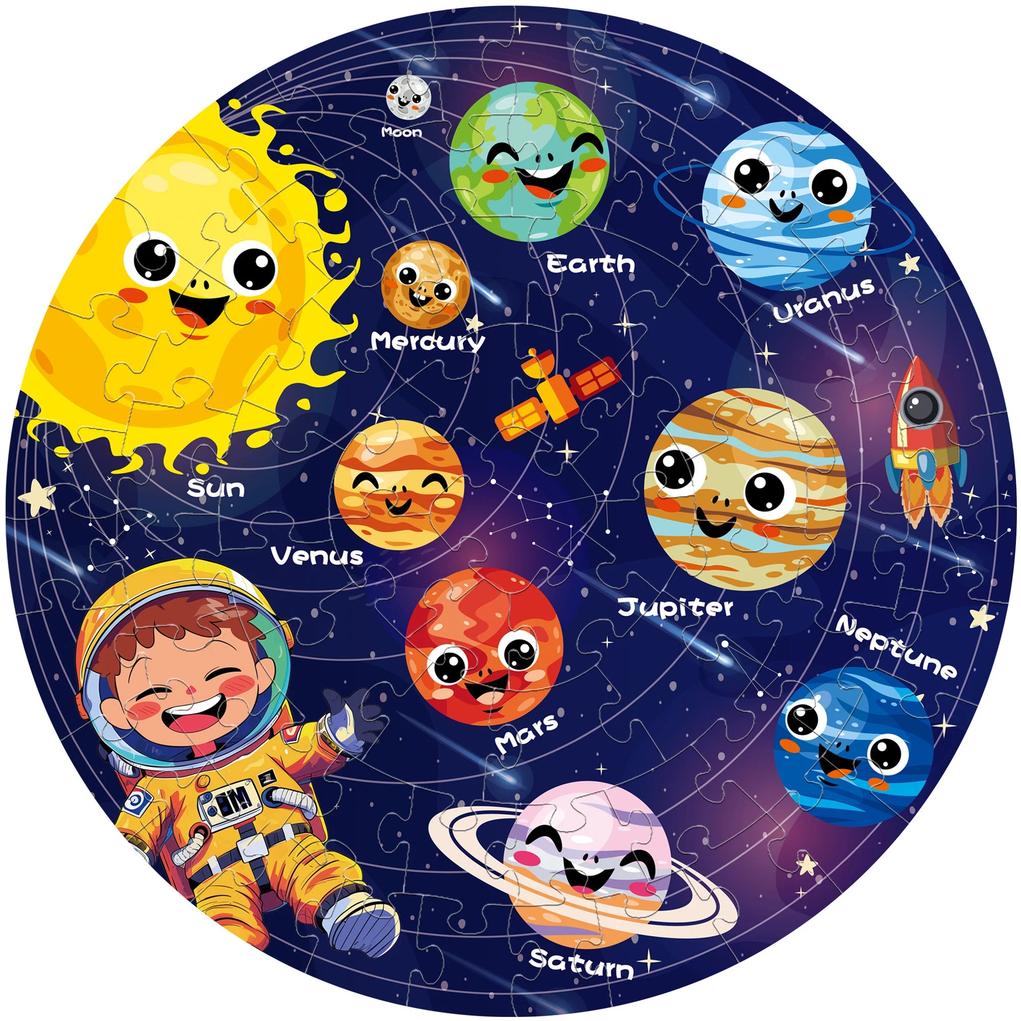 Fun Luminous Puzzles For Kids 70 Piece Creative Floor Puzzles Early Educational Learning Toy For Above 3 Years Kids Boys Girls