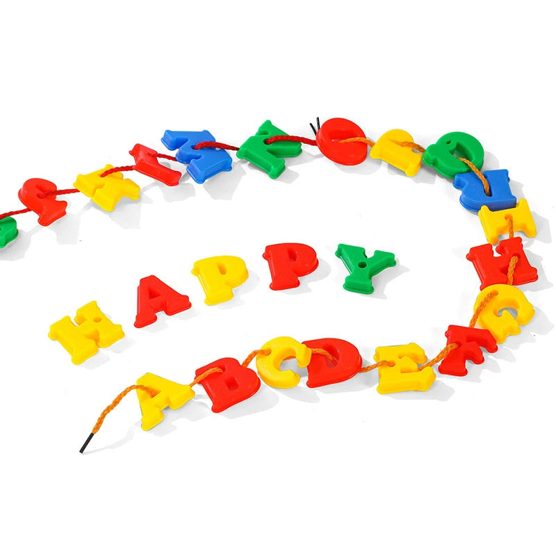 Montessori Toys Educational Toy For Children Early Learning Geometric Blocks Threading Buttons Teaching Aids Brain-training TMZ