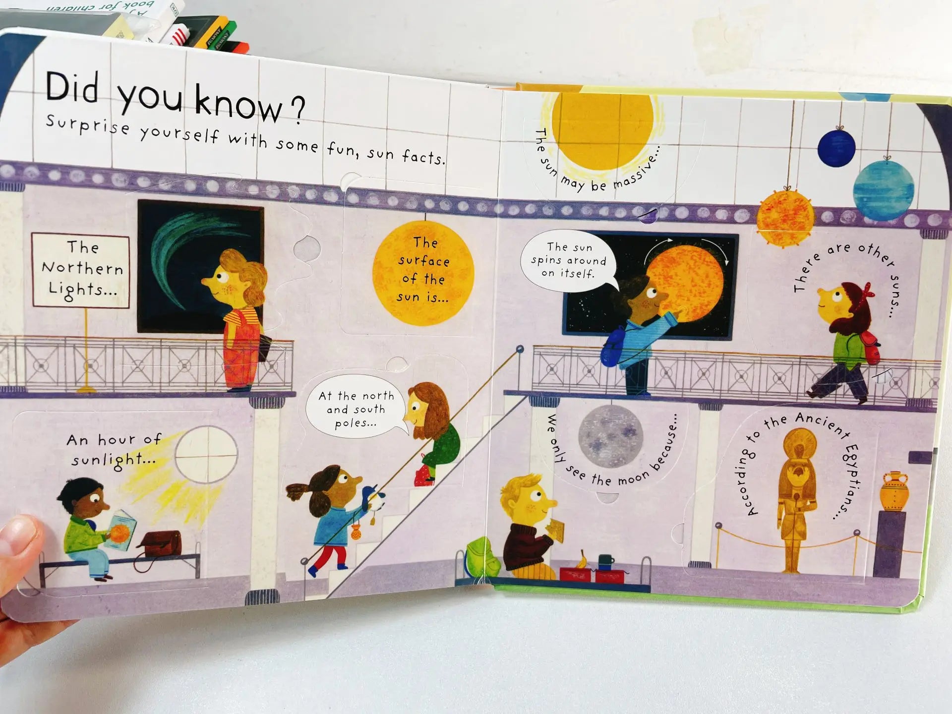 First Questions and Answers Why Does the Sun Shine? Usborne Lift the flap Children's Activity English Board Book