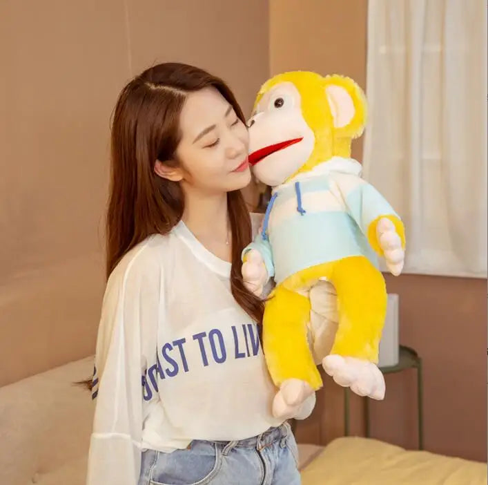 slappy puppet Animal Hand Puppet Children Theater Performance Props Scary Doll Dinosaur Panda Plush Toys Kids Gift