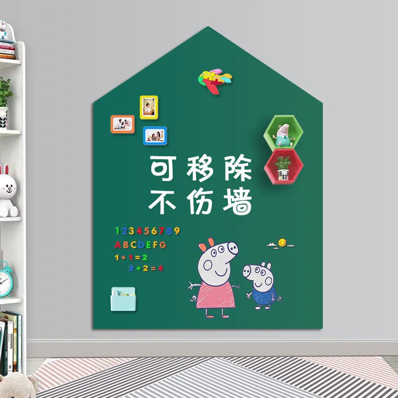 Magnetic Removable Soft Whiteboard Sticker - Erasable Kids Doodle Board for Office Home, No Wall Damage