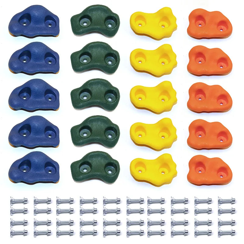 Rock Climbing Wall Stones For Kids Room Adult Rock Wall Holds Climbing Rock Wall Grips Kit Indoor And Outdoor Playground Playset