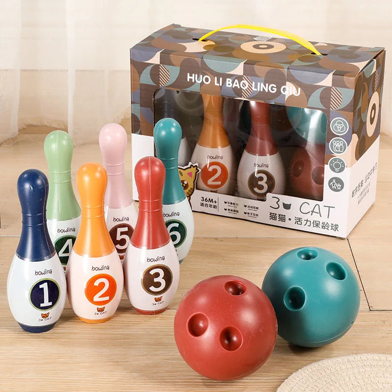 Children's Bowling Toys For Boys And Girls Indoor Sports Balls For Children Parent-Child Interaction Puzzle And Early Education