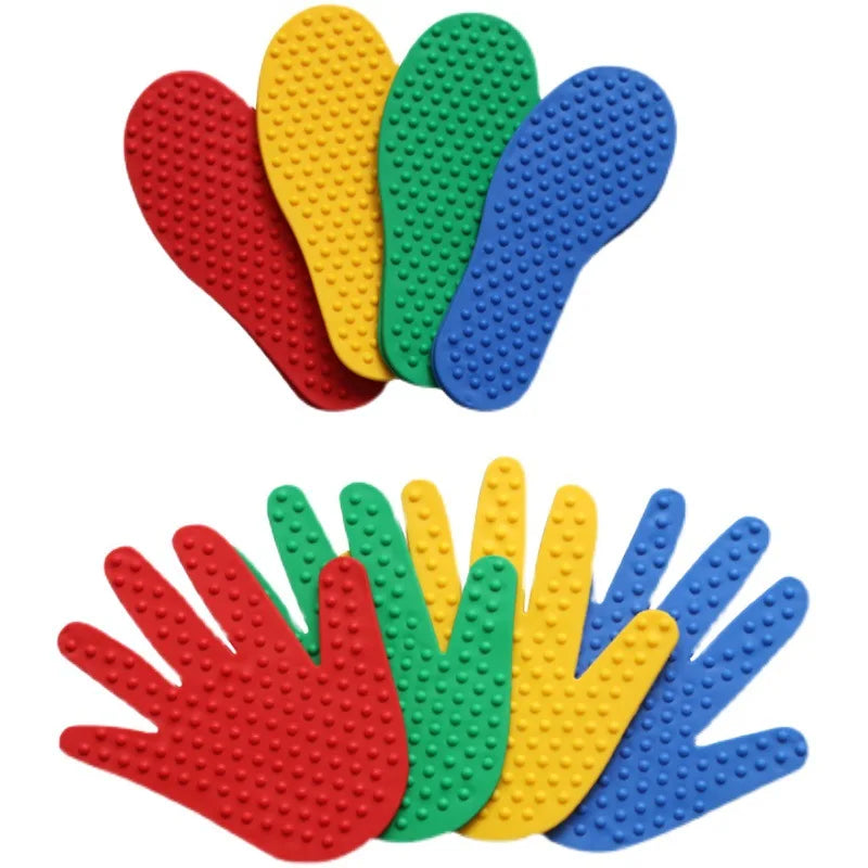 Hand and foot sports toys, busy and playful sensory games children's outdoor colorful crawling and jumping activity props