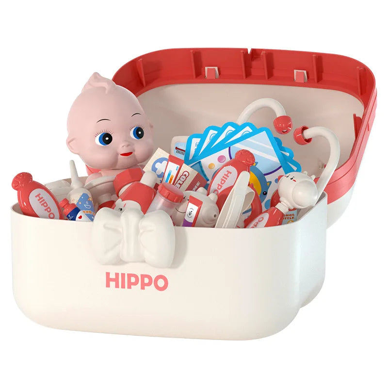 Children Doctor Medical Kit Play Set Storage Box Children Hospital Nurse Game Toys Kids Girls Boys Gift Cute Educational Toys
