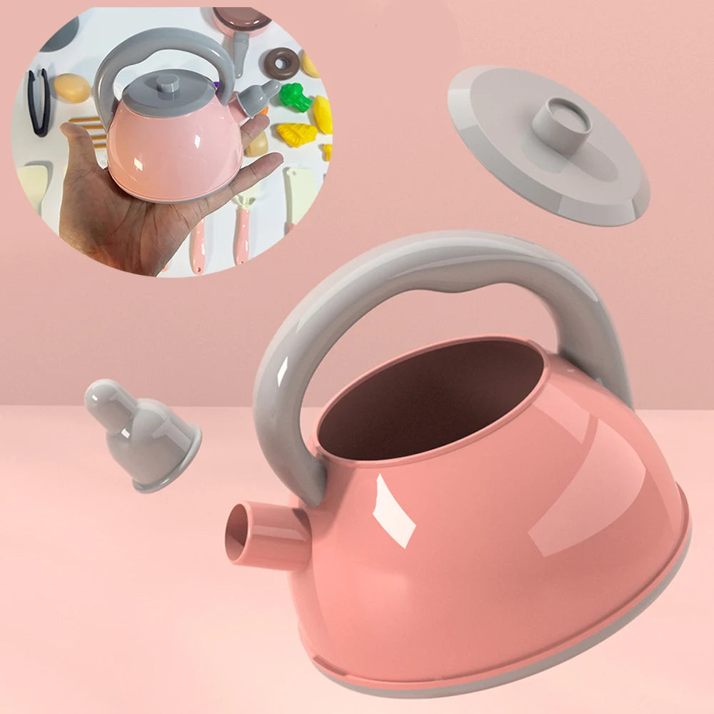 Kids Kitchen Toys Set 92/69/59 PCS Play Kitchen Accessories Kit with Play Pots Pretend Food Cooking Toy Toddler Girls Boy Gift