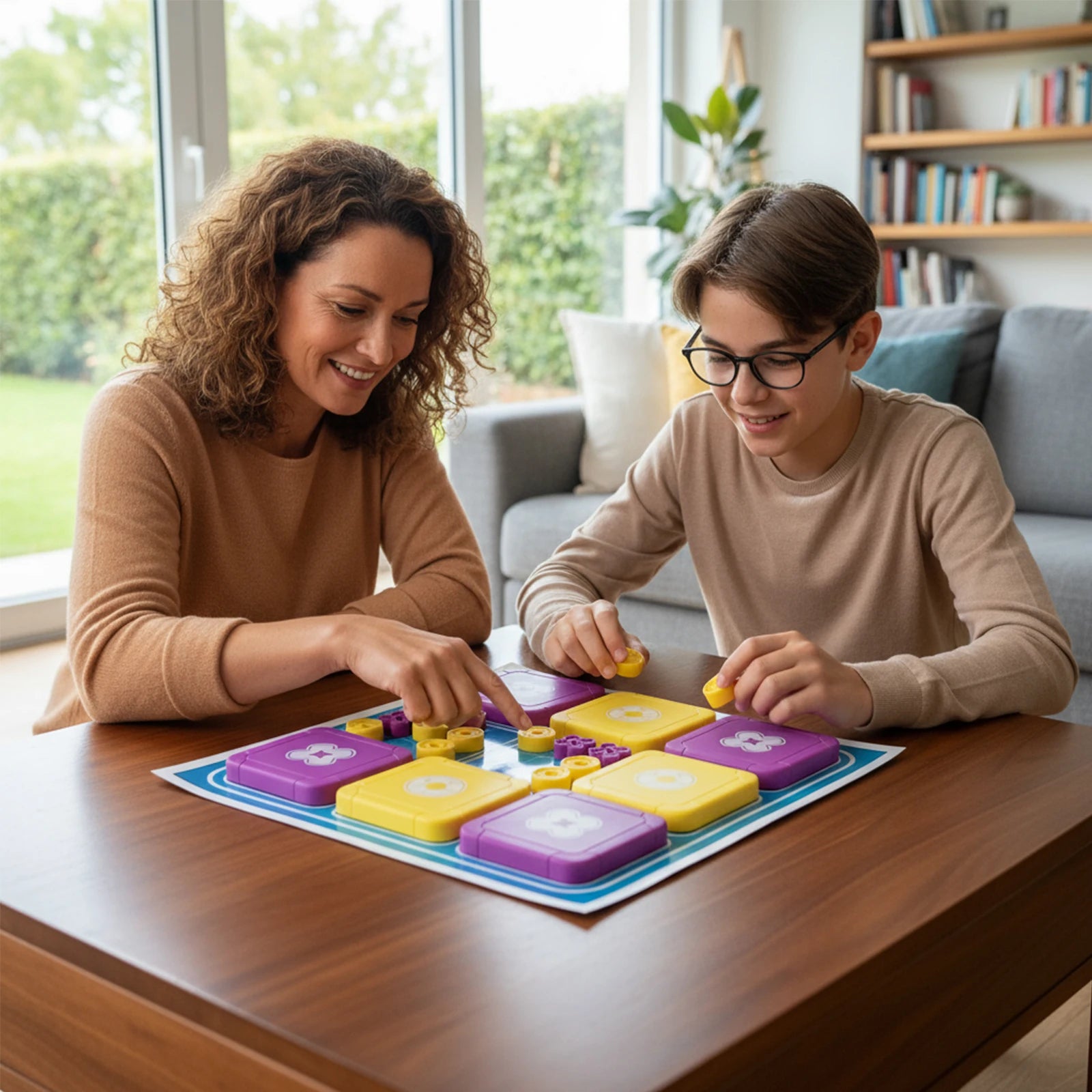 3-in-1 Tic Tac Toe Bolt Game Handheld Puzzle Set Travel-Friendly Great for Christmas Party Games Family Fun Game Night